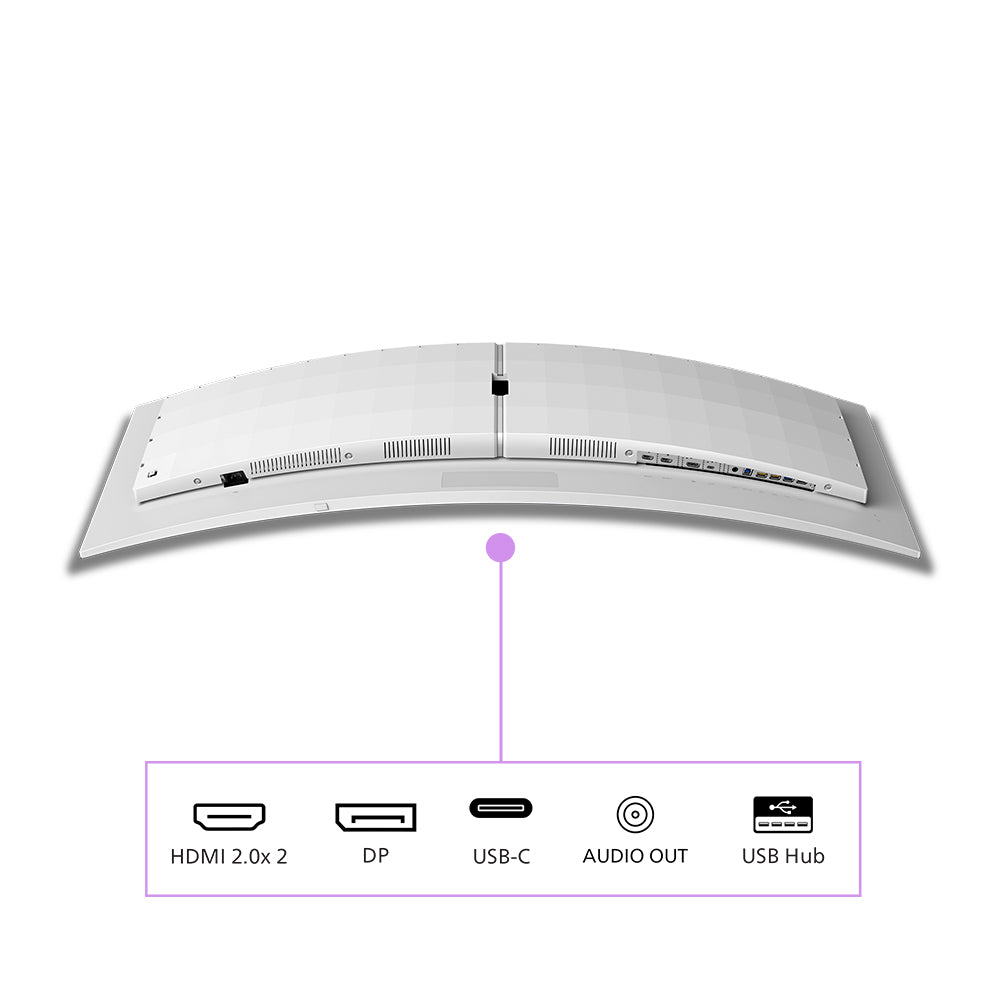 Philips Evnia 8000 49M2C8900L/00 – Monitor, 48,9", 250 cd/m², USB-C, KVM, Lautsprecher, VESA 100 × 100, Weiss
