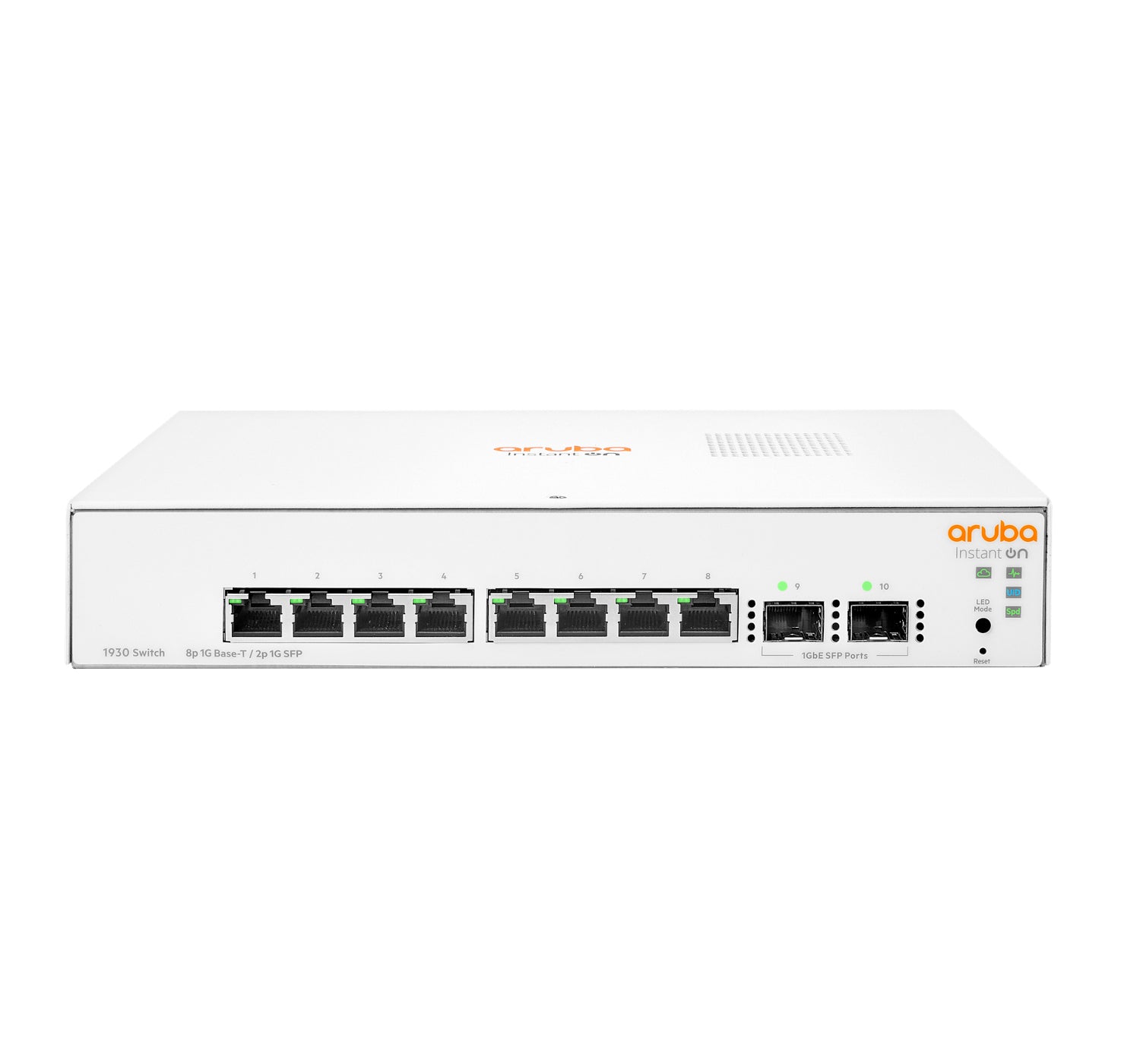 HPE Aruba Networking Aruba Instant On 1930 8G 2SFP – Managed L2+ Switch – 8× 1G, 2× SFP, 19", 1U, 5er-Set