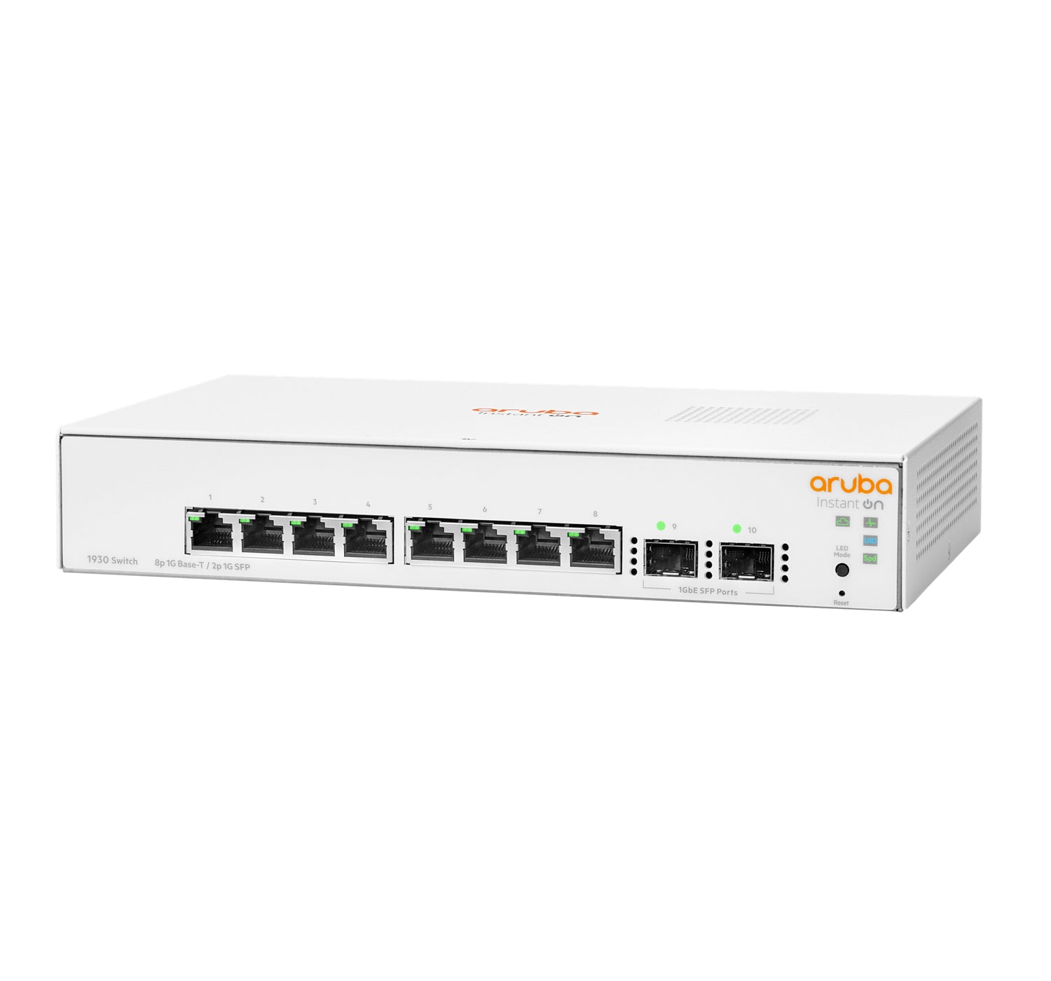 HPE Aruba Networking Aruba Instant On 1930 8G 2SFP – Managed L2+ Switch – 8× 1G, 2× SFP, 19", 1U, 5er-Set