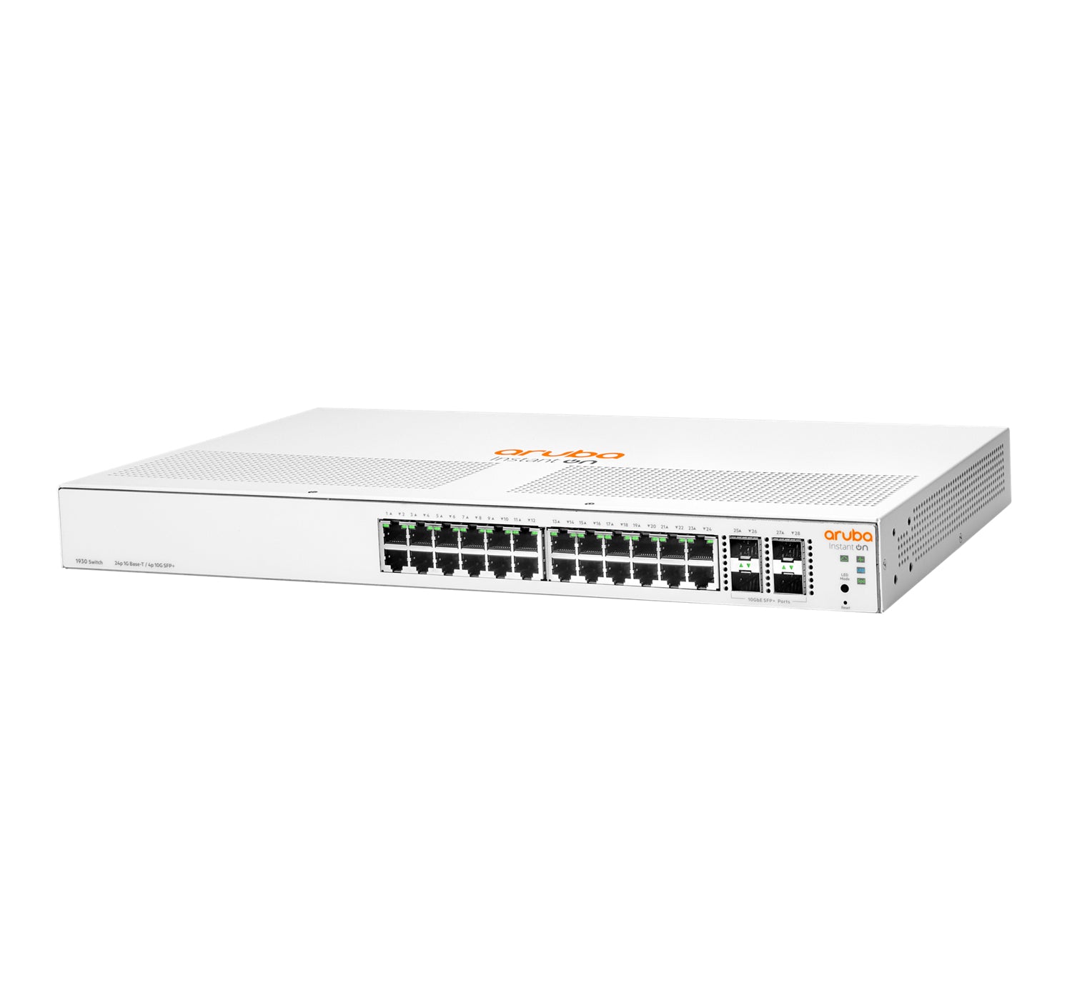 HPE Aruba Networking Instant On 1930 24G 4SFP+ – Managed L2+ Switch – 24× 1G, 4× SFP+, 19", 1U