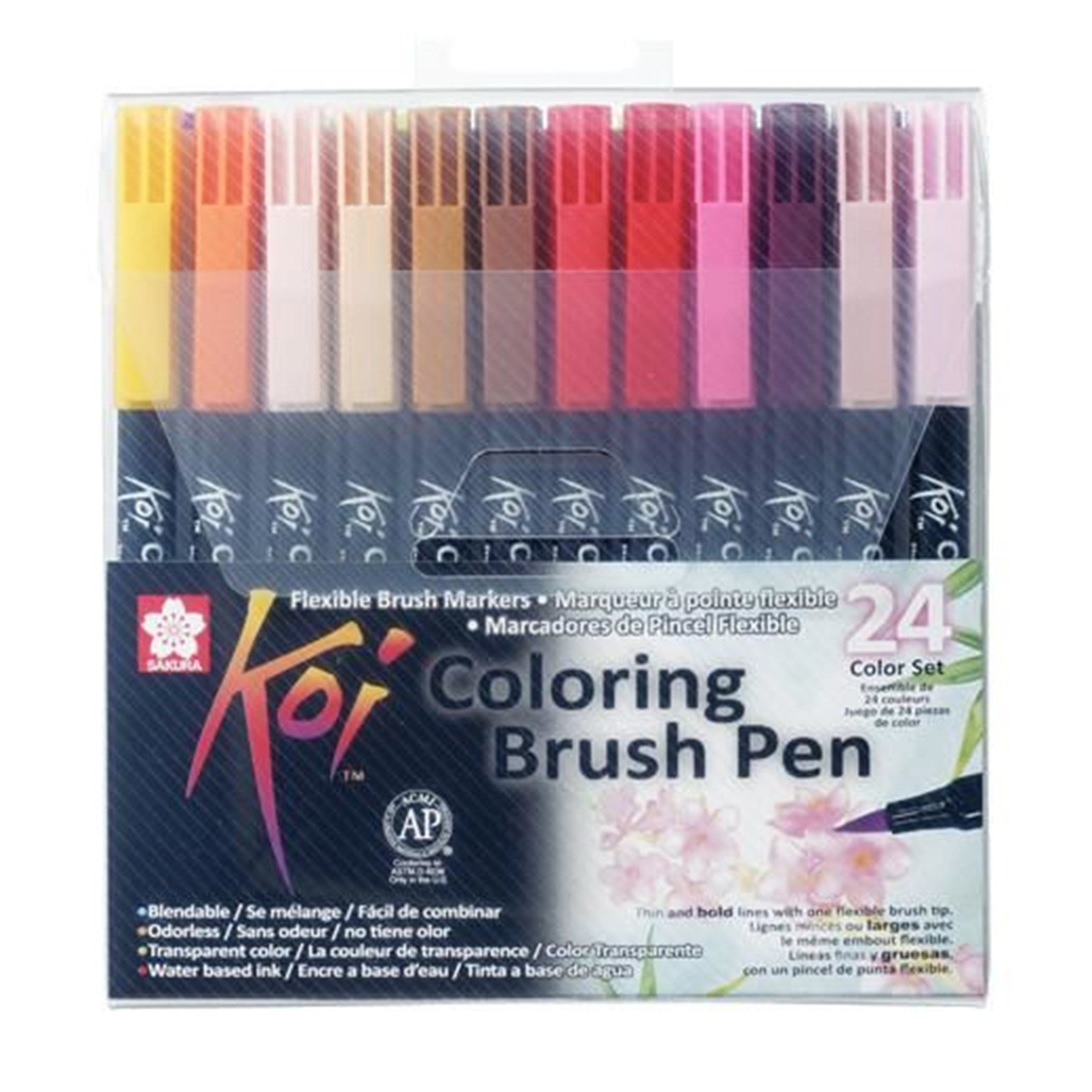 Sakura Filzstifte Brush Pen Koi Colouring XBR24A, 24 Stk.
