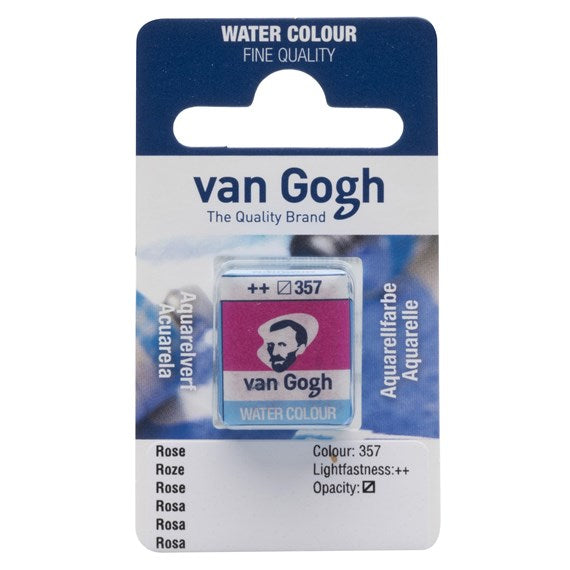 Van Gogh Aquarellfarbe – Pink 357, halbtransparent – 10 ml (Napf)