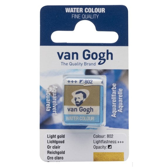 Van Gogh Aquarellfarbe – Reichgold Metallic, für dunkle Untergründe
