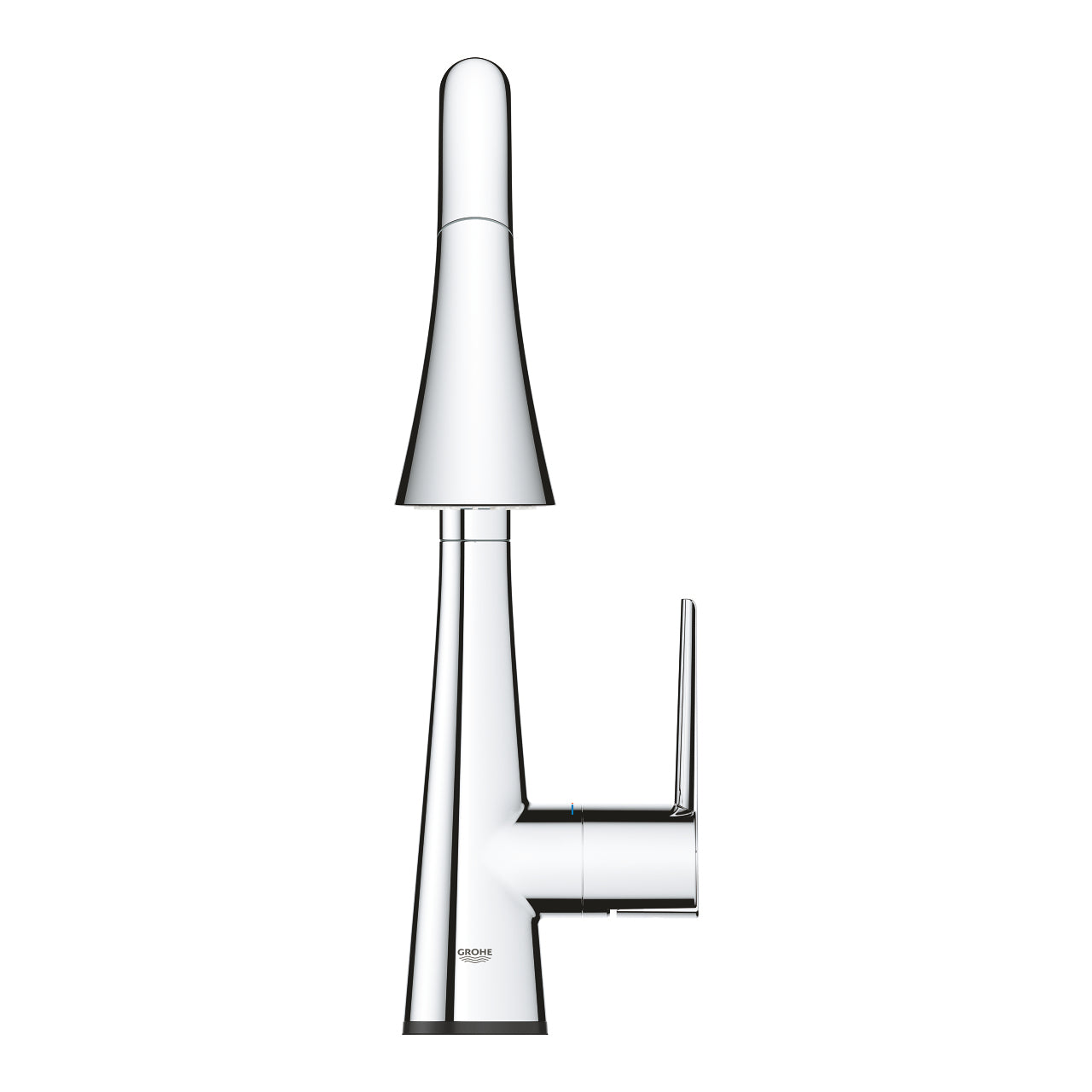 GROHE Badebatterie Zedra Touch – Einhebelmischer (Standmontage), Messing, Chrom