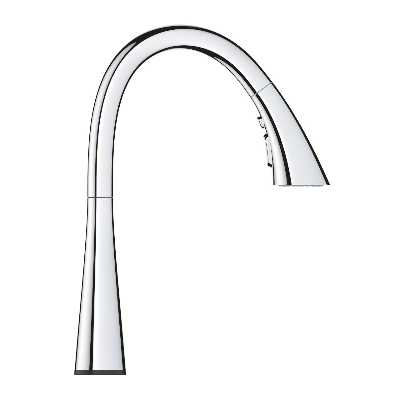 GROHE Badebatterie Zedra Touch – Einhebelmischer (Standmontage), Messing, Chrom