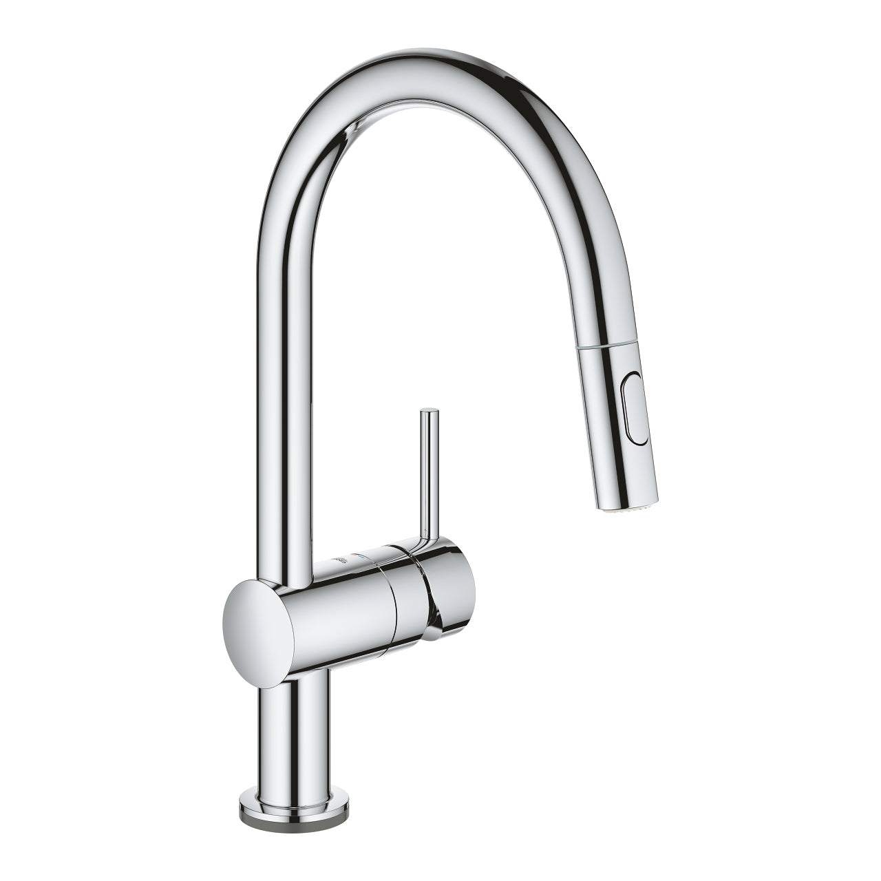 GROHE Minta Touch – Einhebelmischer, ausziehbare Brause, Messing/Chrom, 360° schwenkbar, Sensor