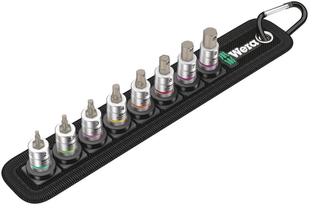 Wera Zyklop – Stecknuss-Satz 1/4", 3–8 mm, 8-teilig, Box