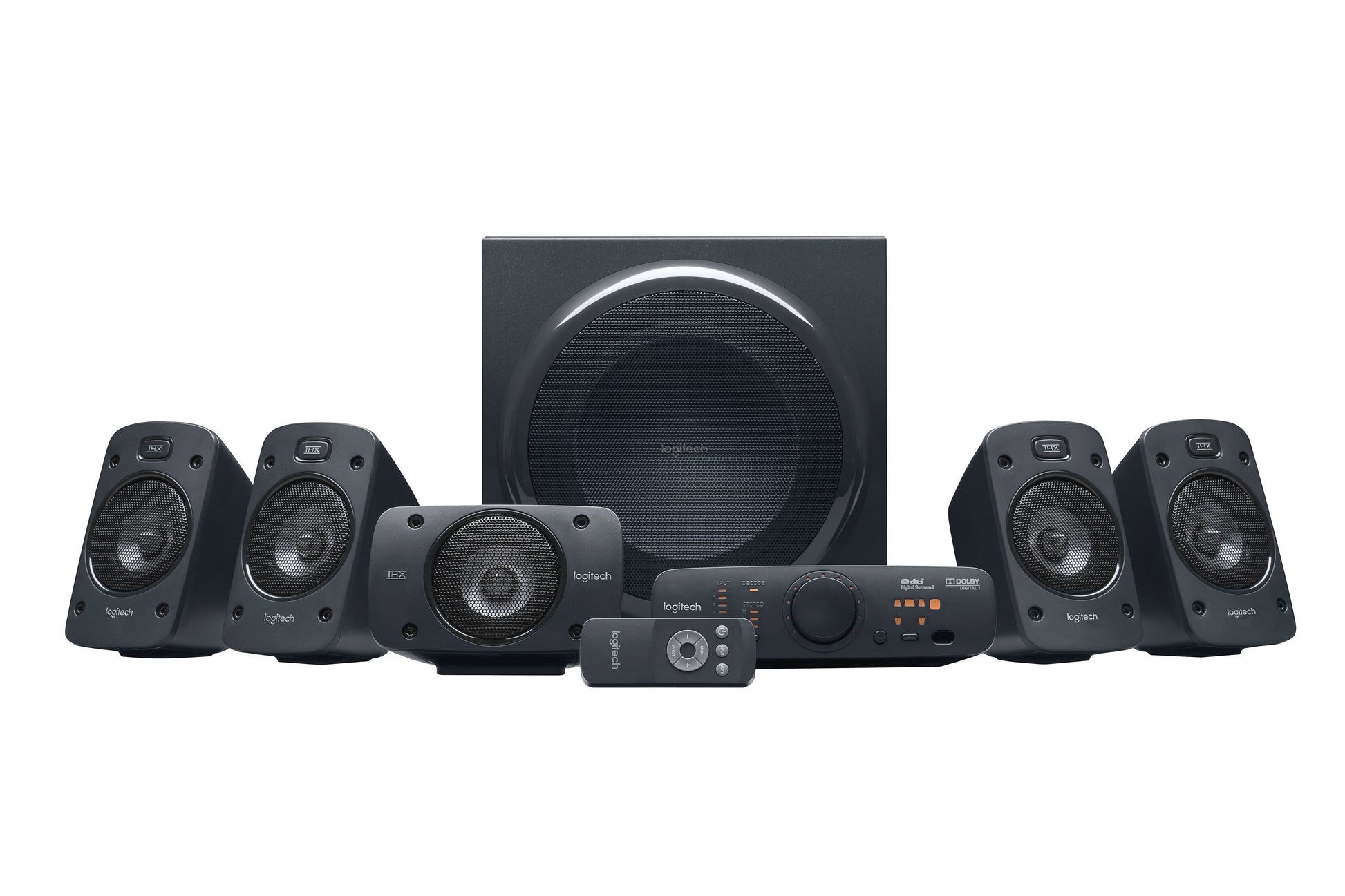 Logitech Z906 – 5.1-Lautsprecherset – Subwoofer 165 W, 500 W – Schwarz