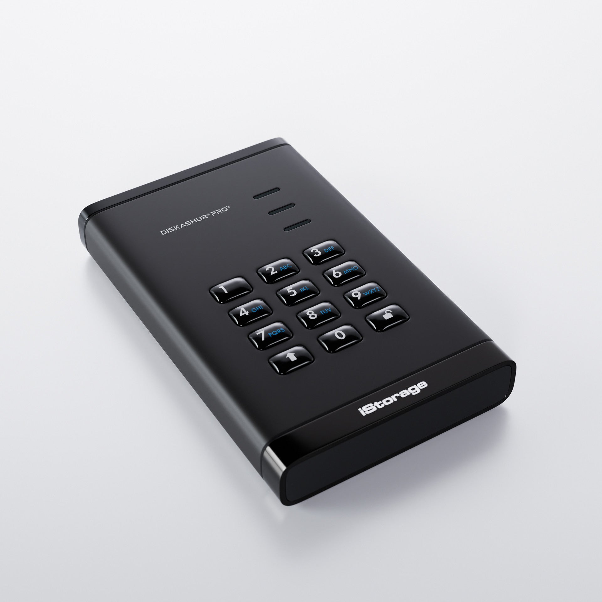 iStorage diskAshur Pro3 2 TB – 2,5", USB-C/USB-A, Hardware-Verschlüsselung, FIPS 140-3 Level 3