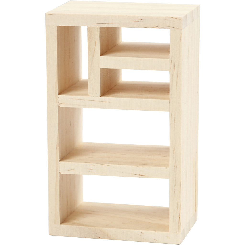 Creativ Company Miniatur Regal, 1 Stk, 4 × 6 × 6 cm, Holz