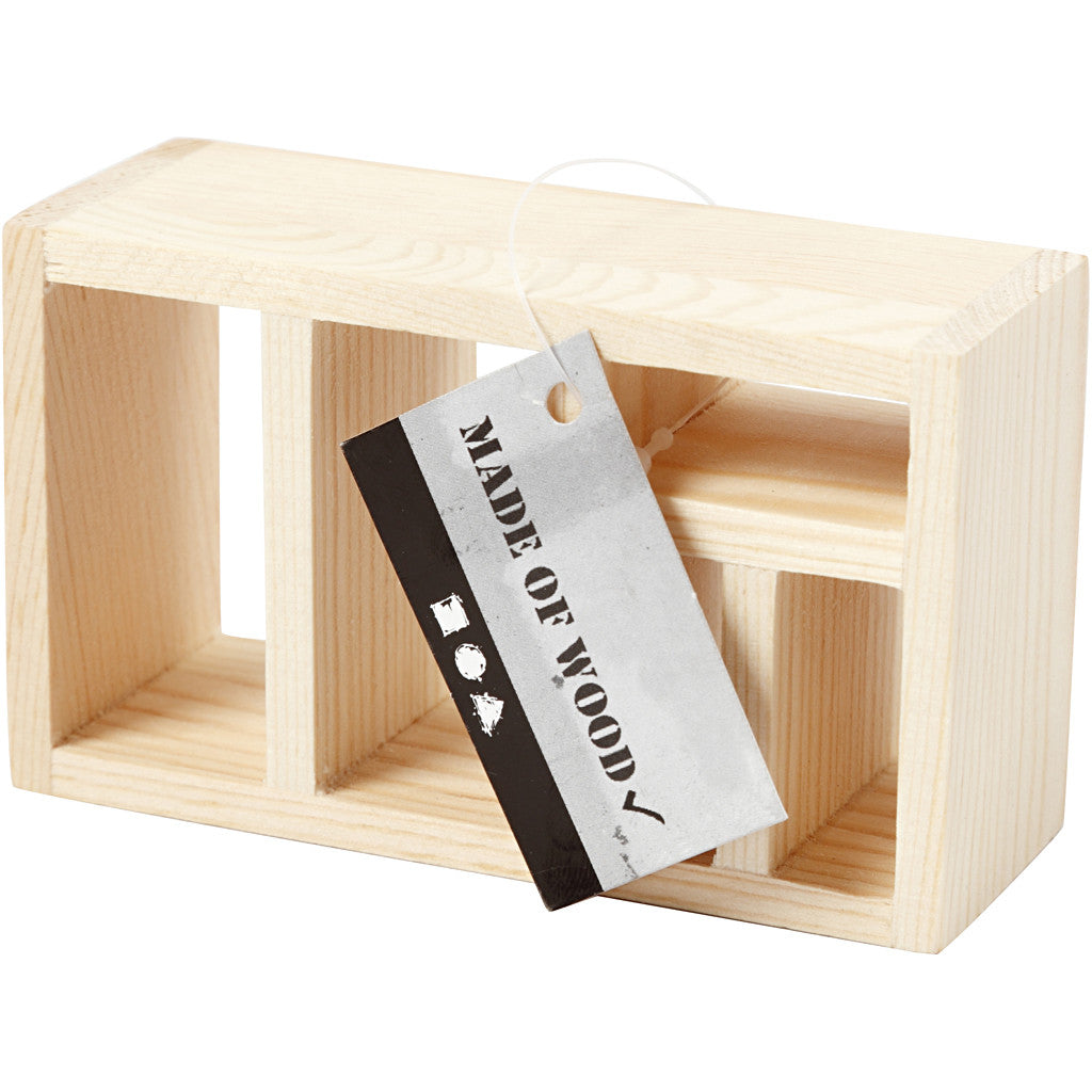 Creativ Company Miniatur Regal, 1 Stk, 4 × 6 × 6 cm, Holz