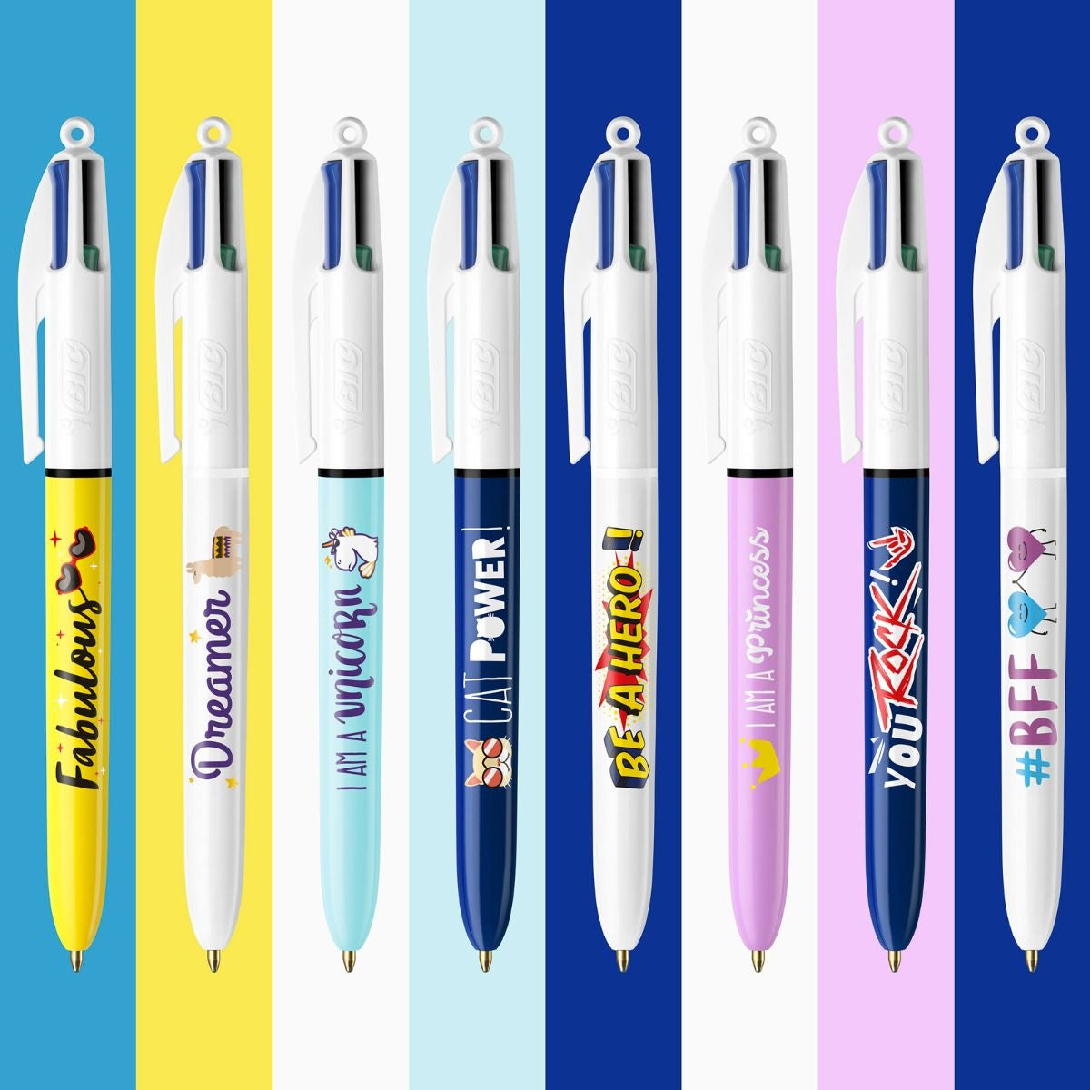 BIC Kugelschreiber – Weiss, Metall – 8 Stk.