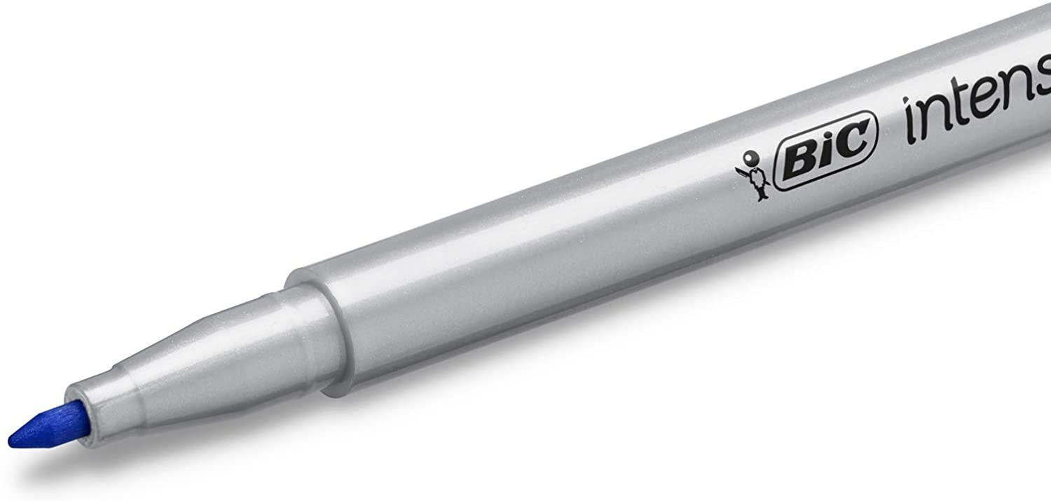 BIC Starter Kit Kalligrafie – 20 Fineliner Intensity, 12 Dual Tip Fineliner, 12 Fineliner Medium, Übungsbögen