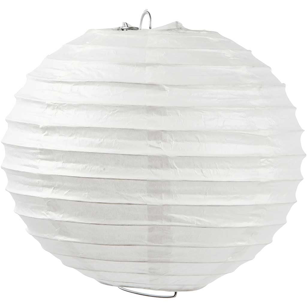 Creativ Company Papierlampion – Ø 20 cm – Papier, weiss