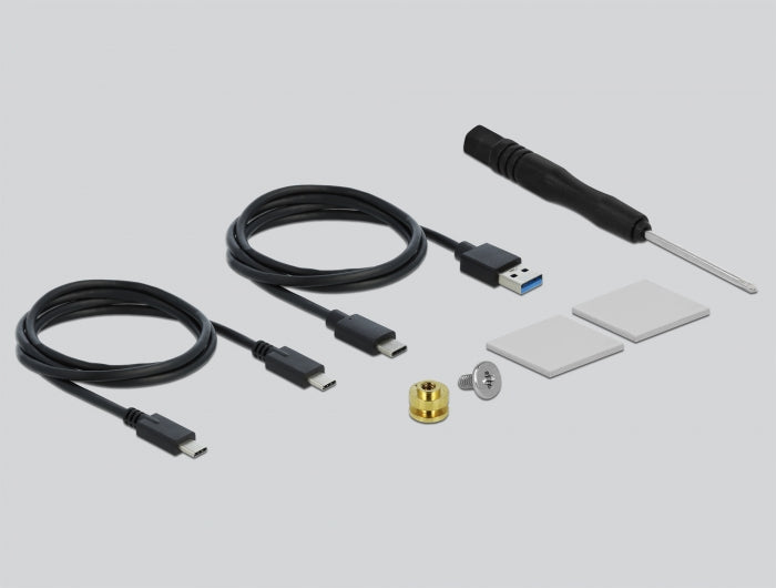 DeLOCK M.2 NVMe SSD-Gehäuse – 1-Bay – für M.2 (NVMe, Key-M)