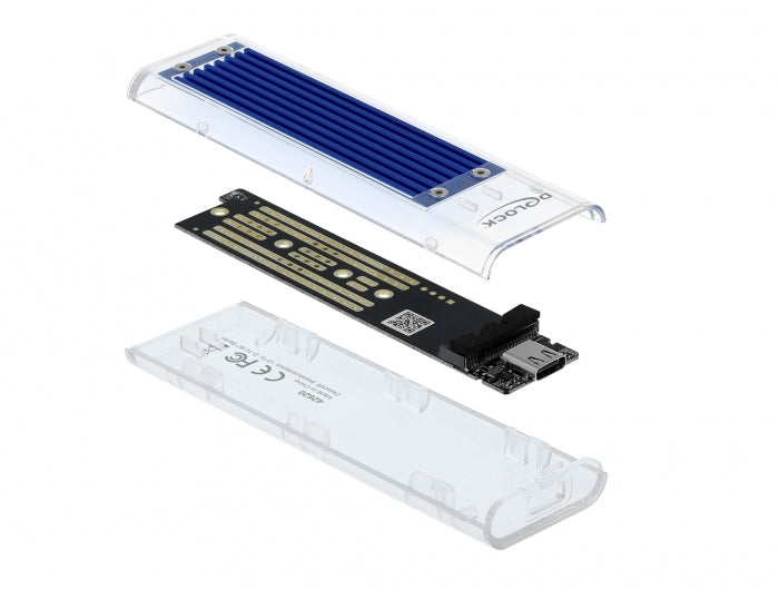 DeLOCK M.2 NVMe SSD-Gehäuse – 1-Bay – für M.2 (NVMe, Key-M)