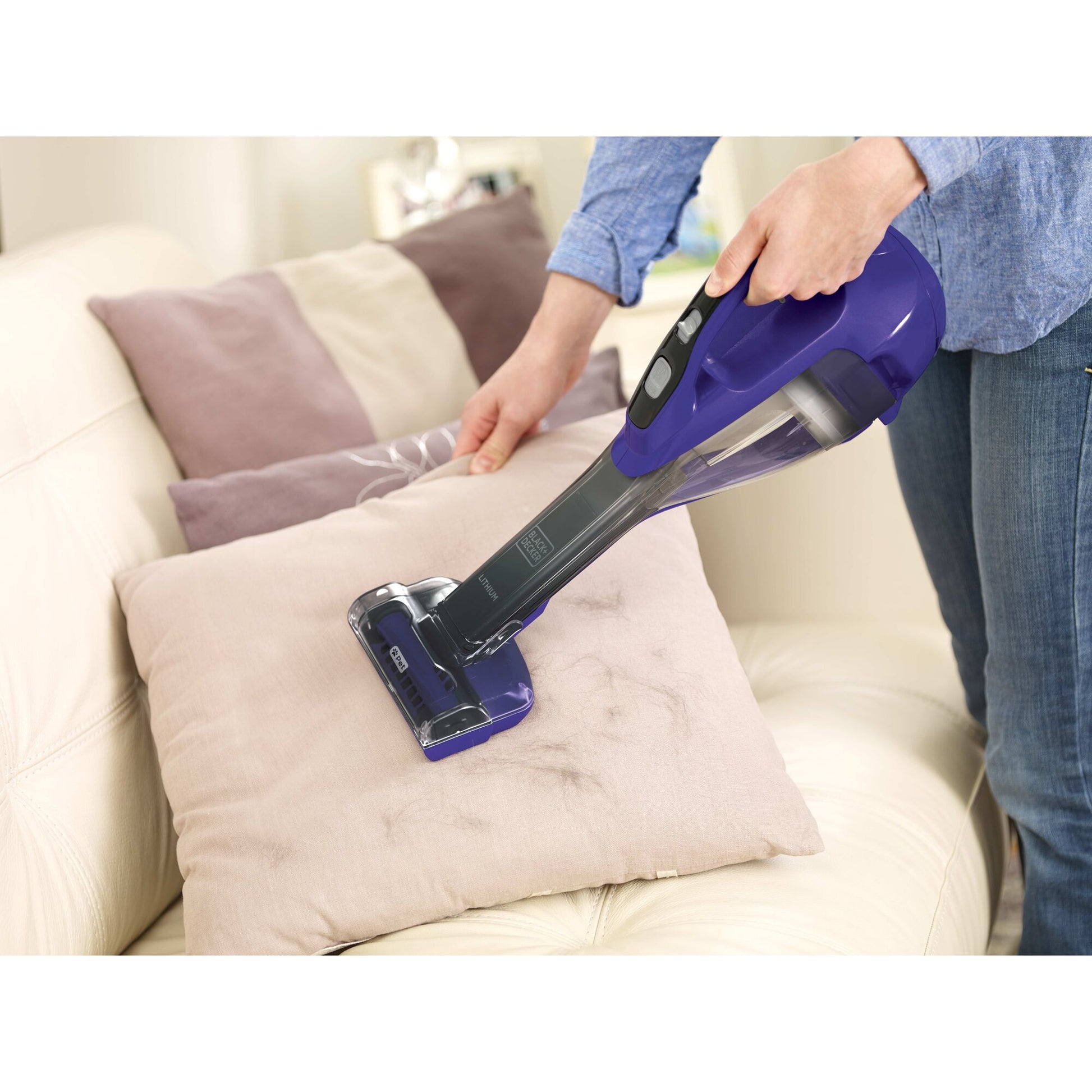 Black & Decker Dustbuster Pet DVA325JP07-QW – Beutellos, Violett