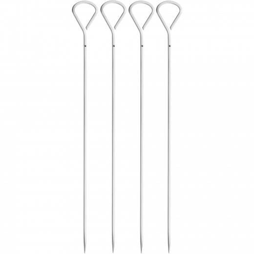 WMF Grillspiesse 4-teilig, Cromargan (Edelstahl), 37 cm, spülmaschinenbeständig