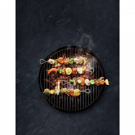 WMF Grillspiesse 4-teilig, Cromargan (Edelstahl), 37 cm, spülmaschinenbeständig