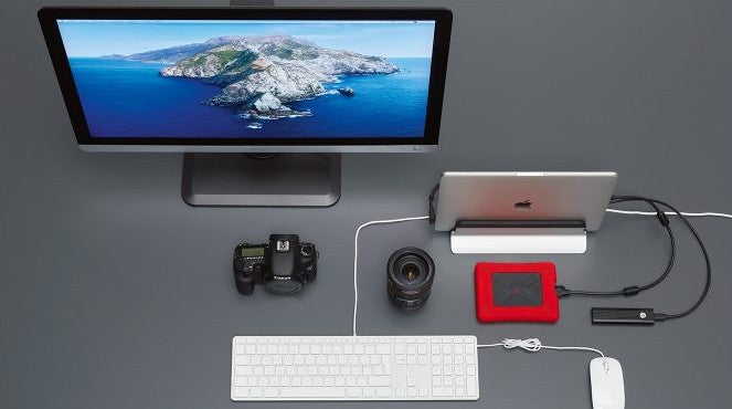 LMP Laptop-Ständer für Apple MacBook 12", MacBook Air 13", MacBook Pro 13–16" – Grau