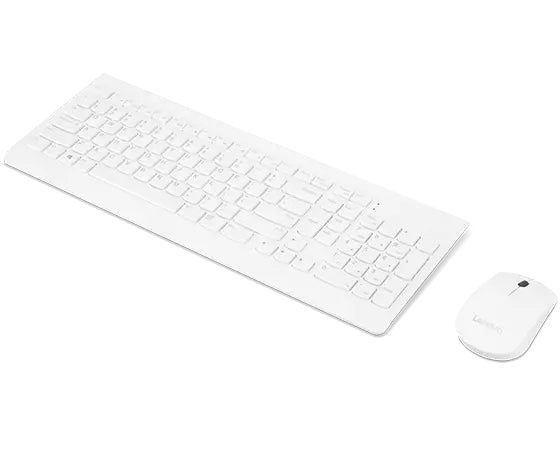 Lenovo Tastatur- und Maus-Set – 100% mechanisch – Bluetooth & 2,4 GHz (Nano-Empfänger USB-A) – QWERTY – Weiss