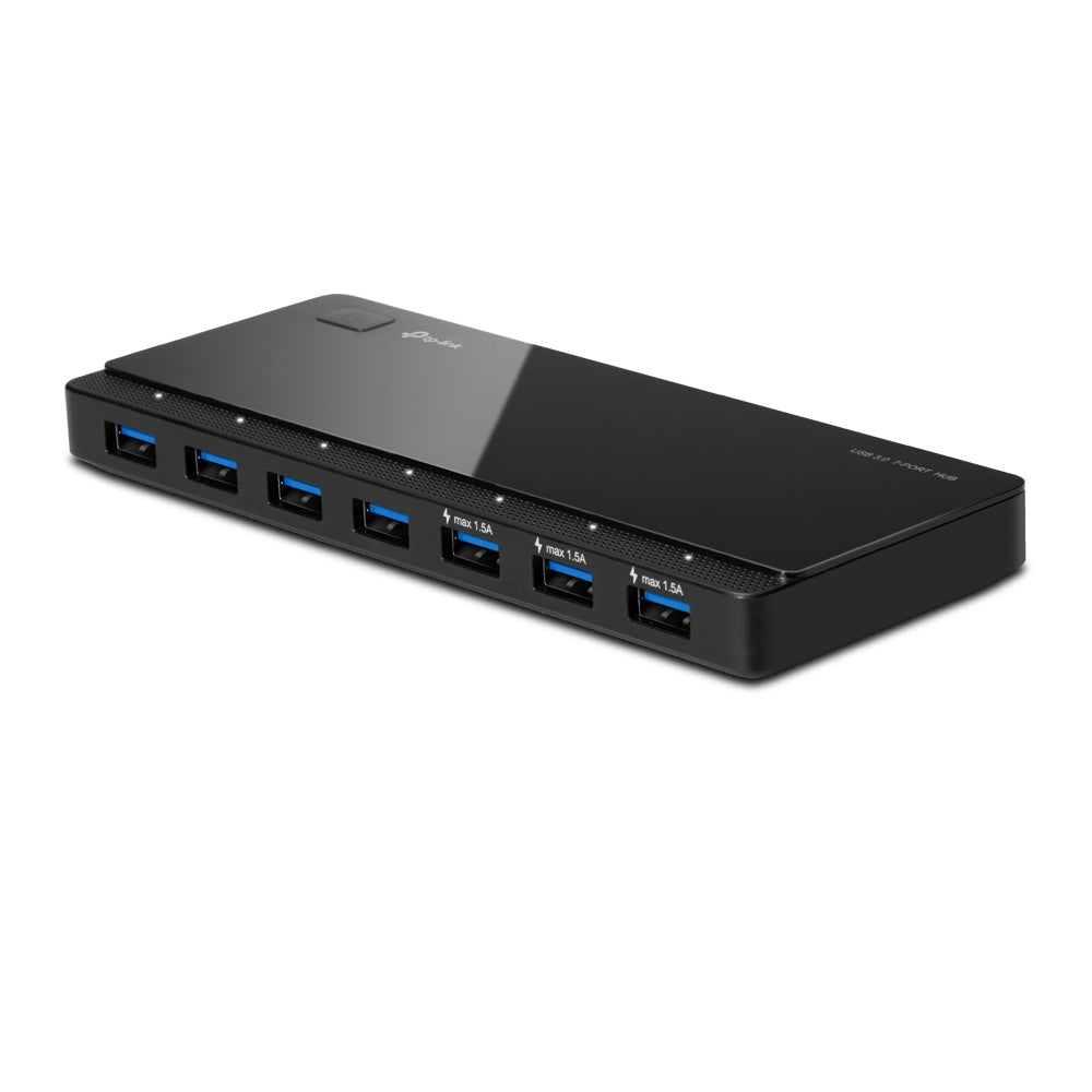 TP-Link UH700 USB-Hub – USB 3.0, 7× USB-A, für Windows/Mac/Linux