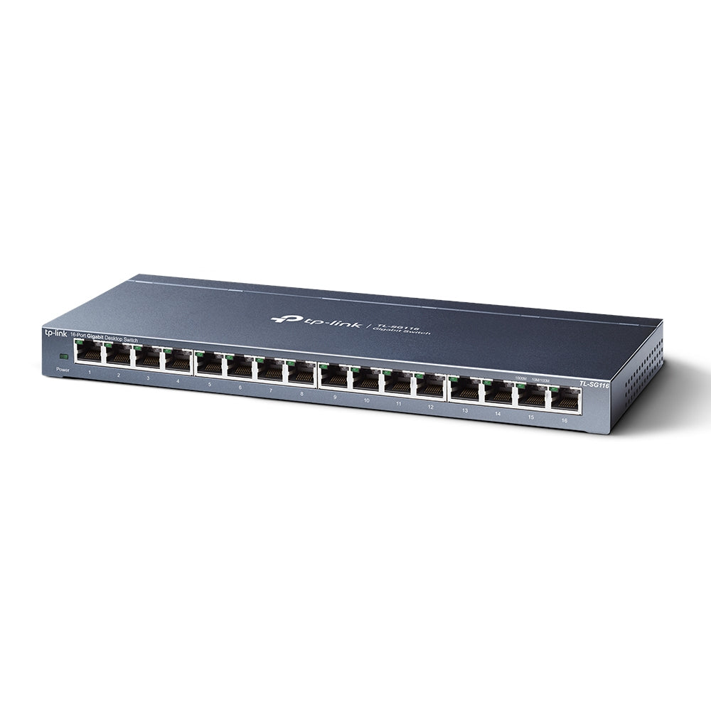 TP-Link TL-SG116 – Managed Switch – 16×GbE, L2