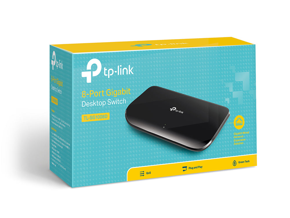 TP-Link TL-SG1008D – Unmanaged Switch – 8× 1G, Desktop