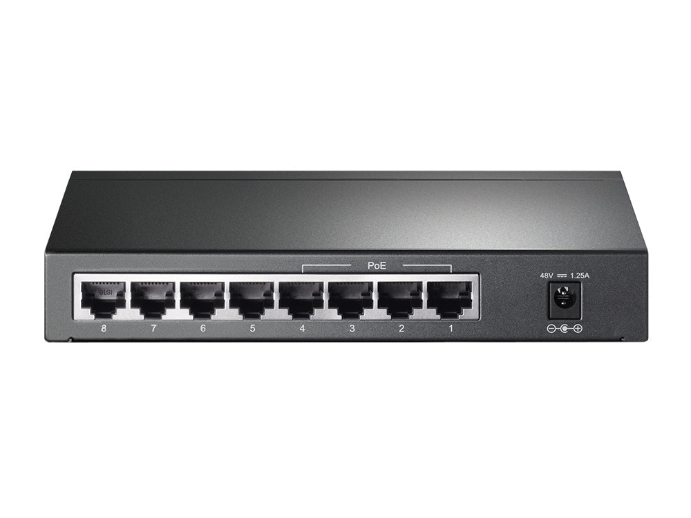 TP-Link TL-SG1008P – Switch (unmanaged) – 8×GbE, 4×PoE