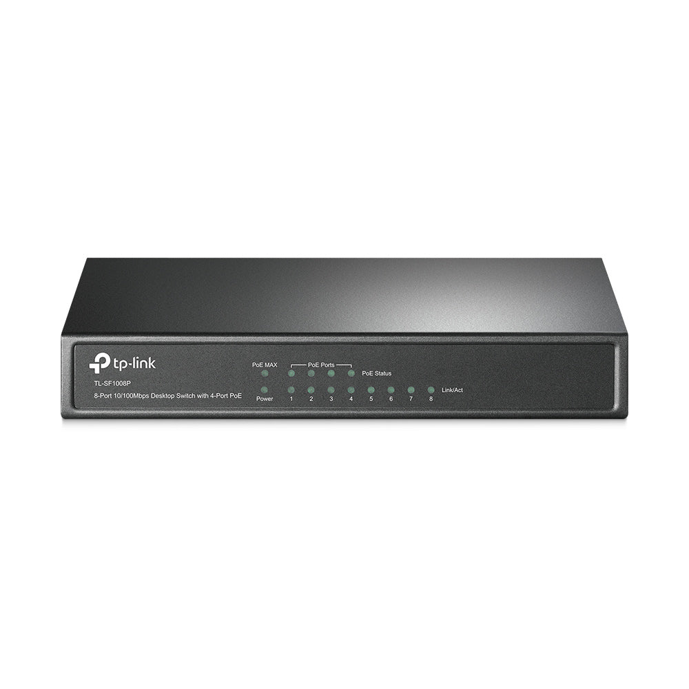 TP-Link TL-SF1008P – Switch (Unmanaged) – 8×10/100 Mbit/s, PoE 60 W