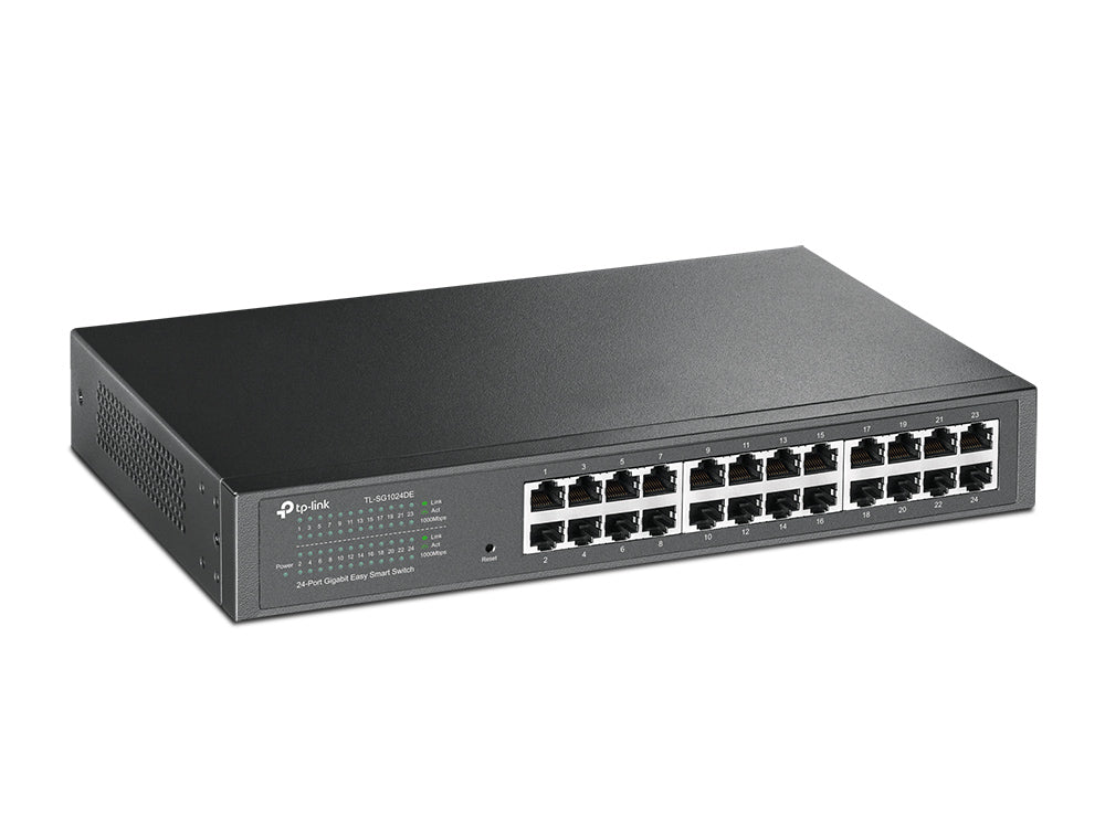 TP-Link TL-SG1024DE – Managed L2 Switch – 24× 1G, 19", 1U