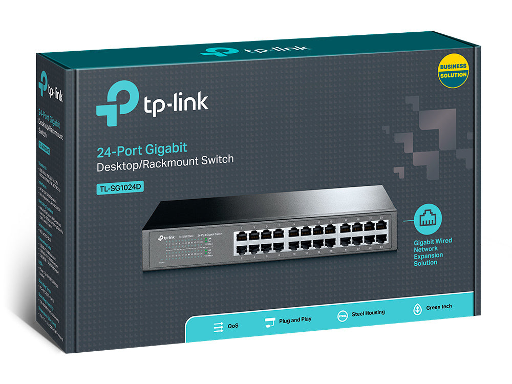 TP-Link TL-SG1024D – Unmanaged Switch – 24× 1G, Desktop