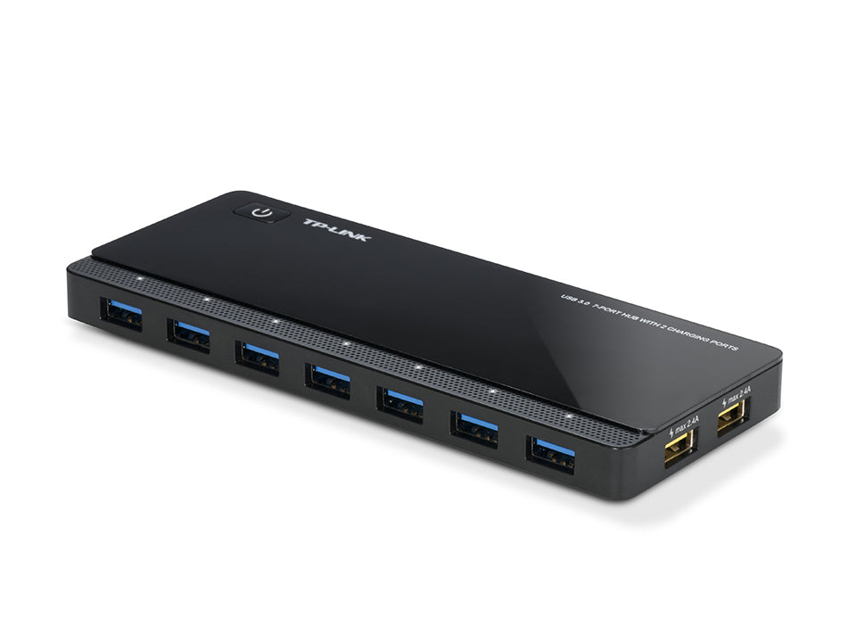 TP-Link UH720 USB-Hub – USB 3.0, 7× USB-A, für Windows/Mac/Linux