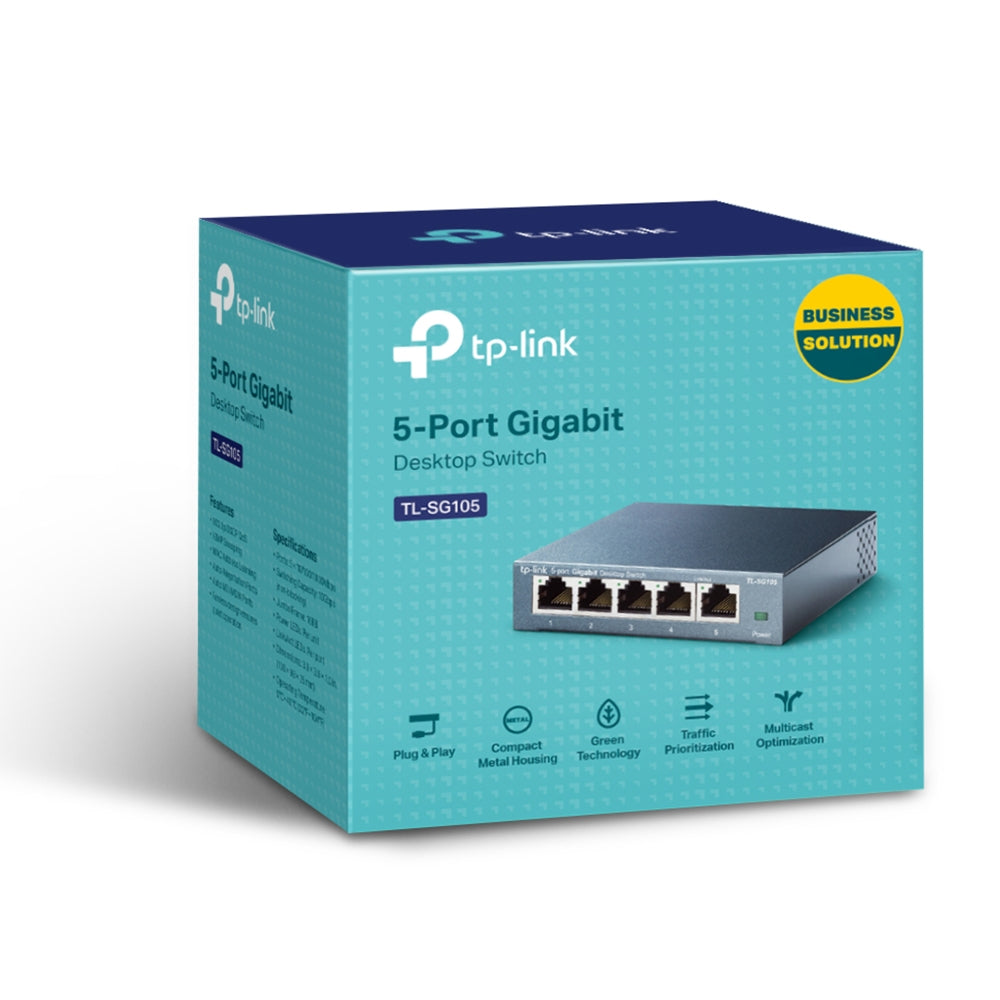 TP-Link TL-SG105 – Switch (Unmanaged) – 5×GbE, L2