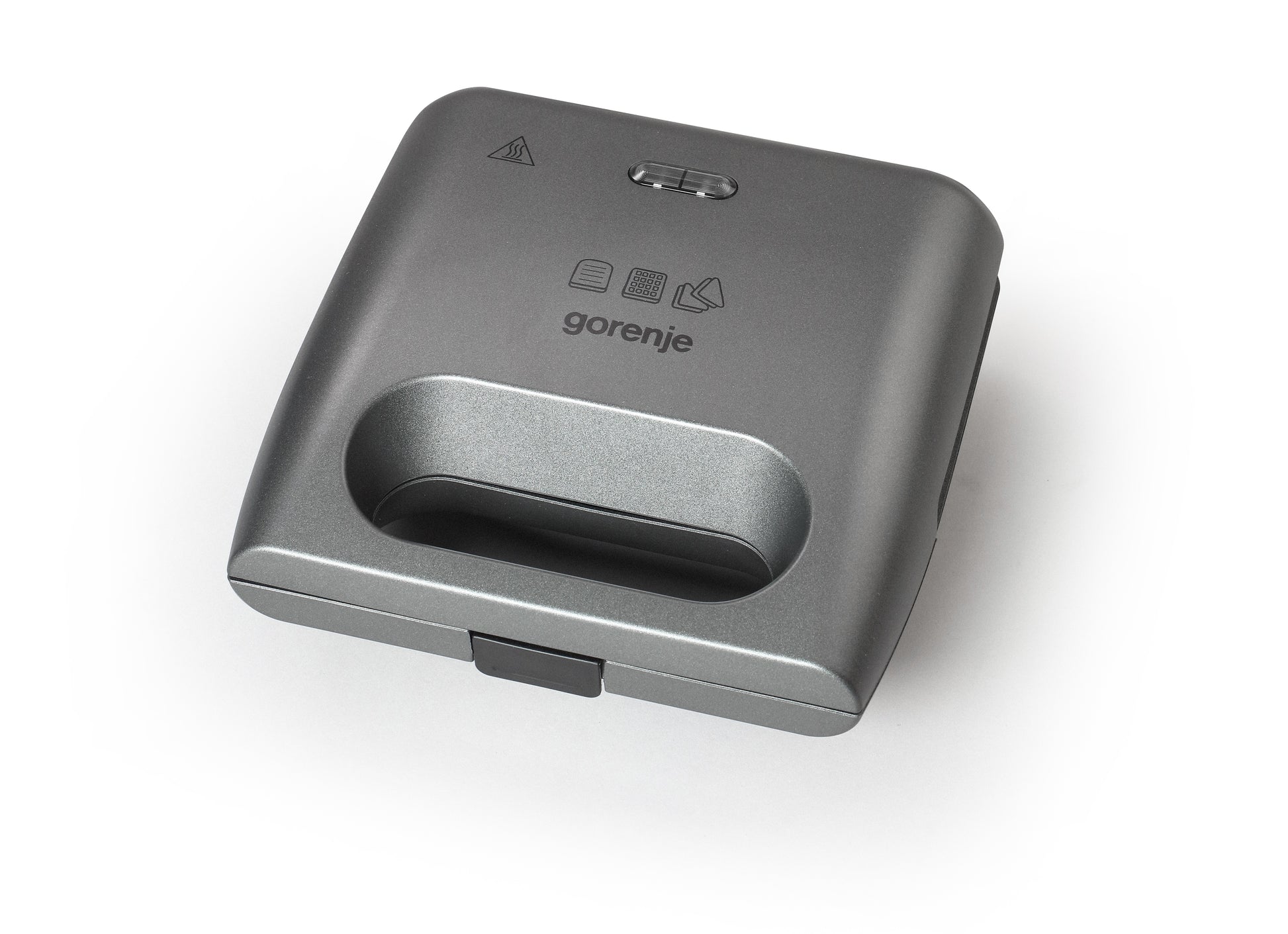 Gorenje Sandwichmaker SM703GCG – 700 W, Abnehmbare Platten & Antihaftbeschichtung – Silber