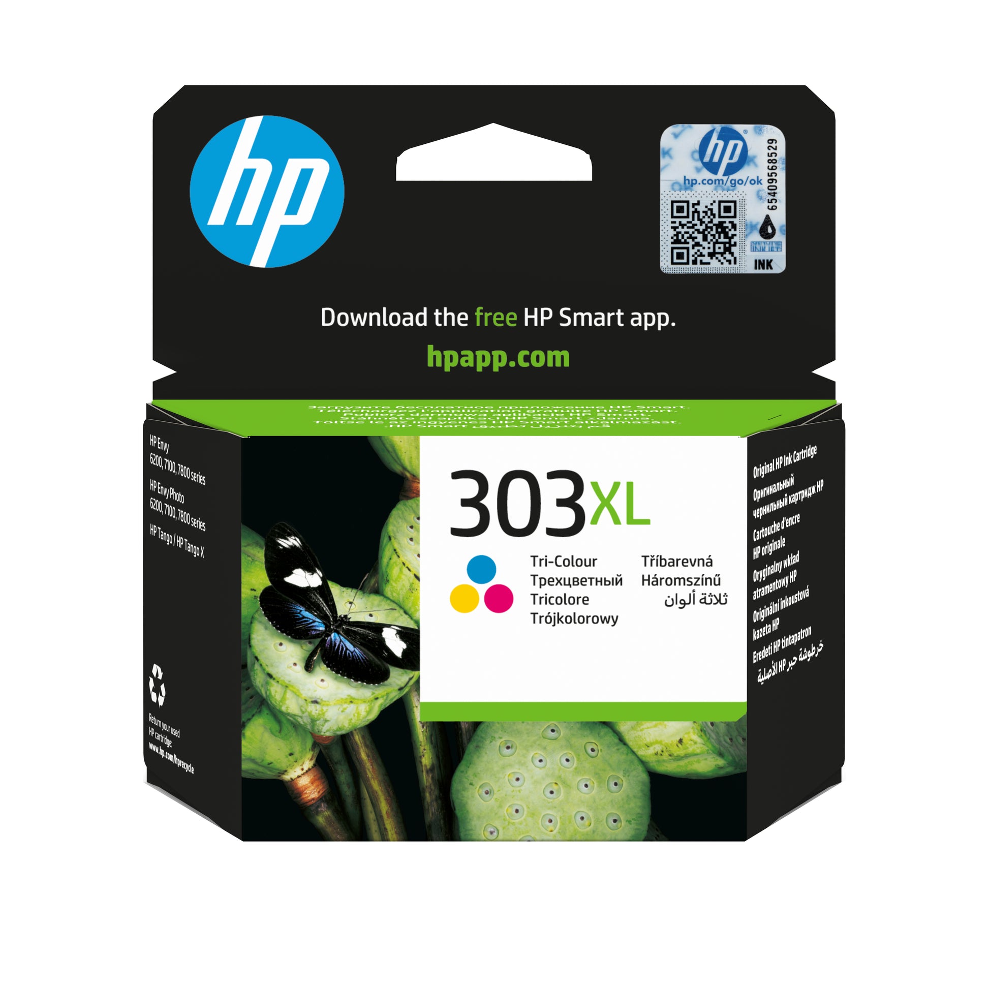 HP 303XL Dreifarbig Tintenpatrone (Original) – 415 Seiten – für HP Envy 6200/7220e/7224e, HP Tango X – T6N03AE