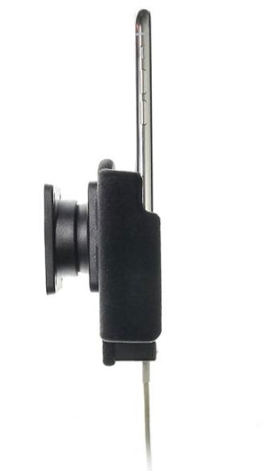 Brodit Kabelhalter mit Lightning-Adapter – Spezialzubehör – Schraubbefestigung, Auto – für Apple – schwarz