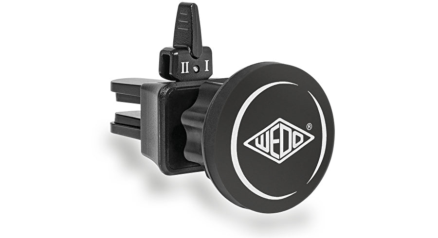 Wedo KFZ-Lüftungsgitter-Magnethalterung – universal, Ø 38 mm, H 65 mm, Kunststoff, schwarz