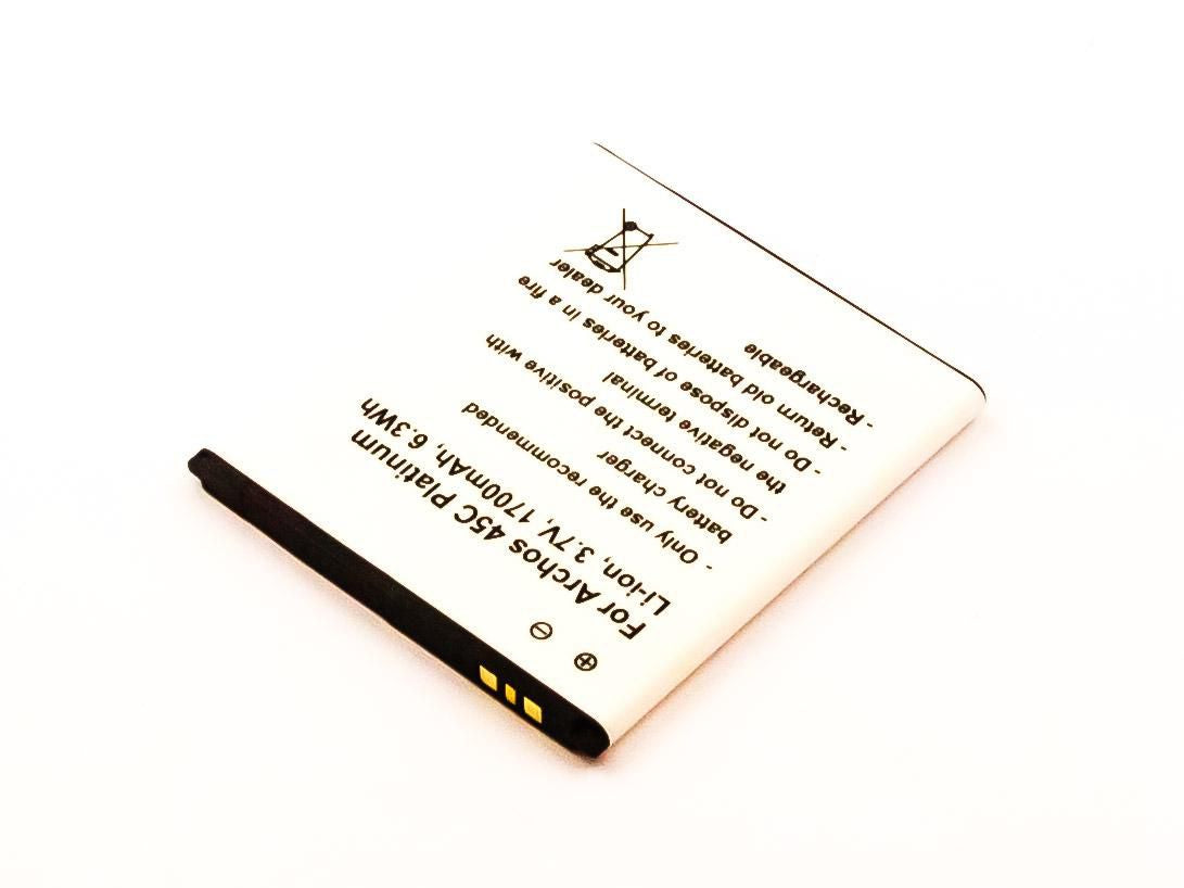 CoreParts Ersatzakku – für Archos – 3,7 V, 1700 mAh – Schwarz