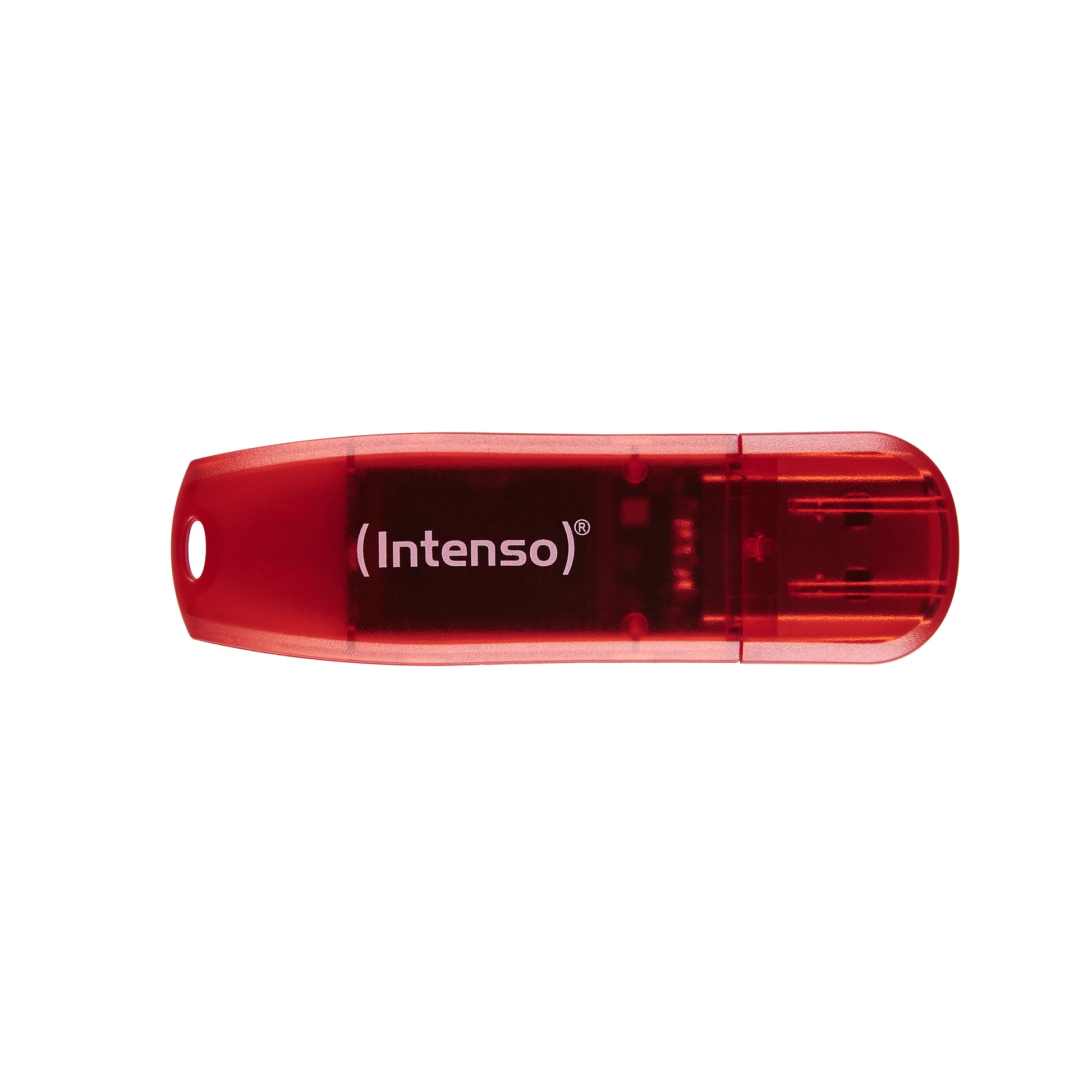 Intenso Rainbow Line 128 GB – USB 2.0, USB Typ-A, 28 MB/s Lesen, 6,5 MB/s Schreiben, Rot