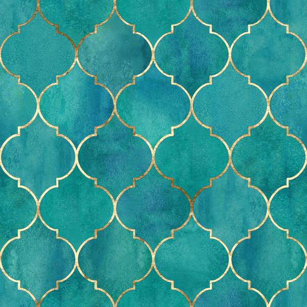 Paper + Design Servietten New Gold Tile – mehrfarbig – 33 × 33 cm, 3-lagig – 20 Stück