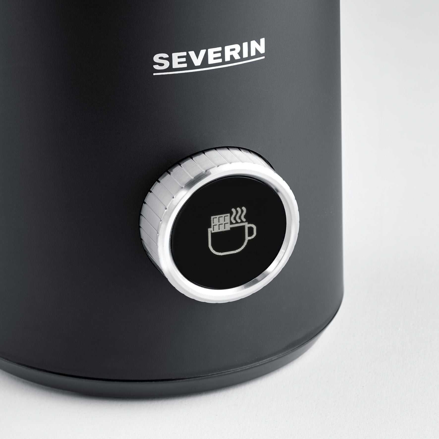 Severin Milchaufschäumer Spuma 700 Plus – 700 ml, 500 W, spülmaschinenfest – schwarz/edelstahl