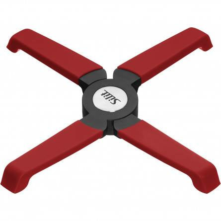 Silit Topfuntersetzer 3,6 × 1,8 × 1,5 cm, Silikon, rot, zusammenklappbar