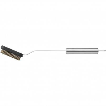 WMF Scheuerbürste – Messingdraht, Edelstahl, 9×7×3 cm, 43 cm, für Grillrost