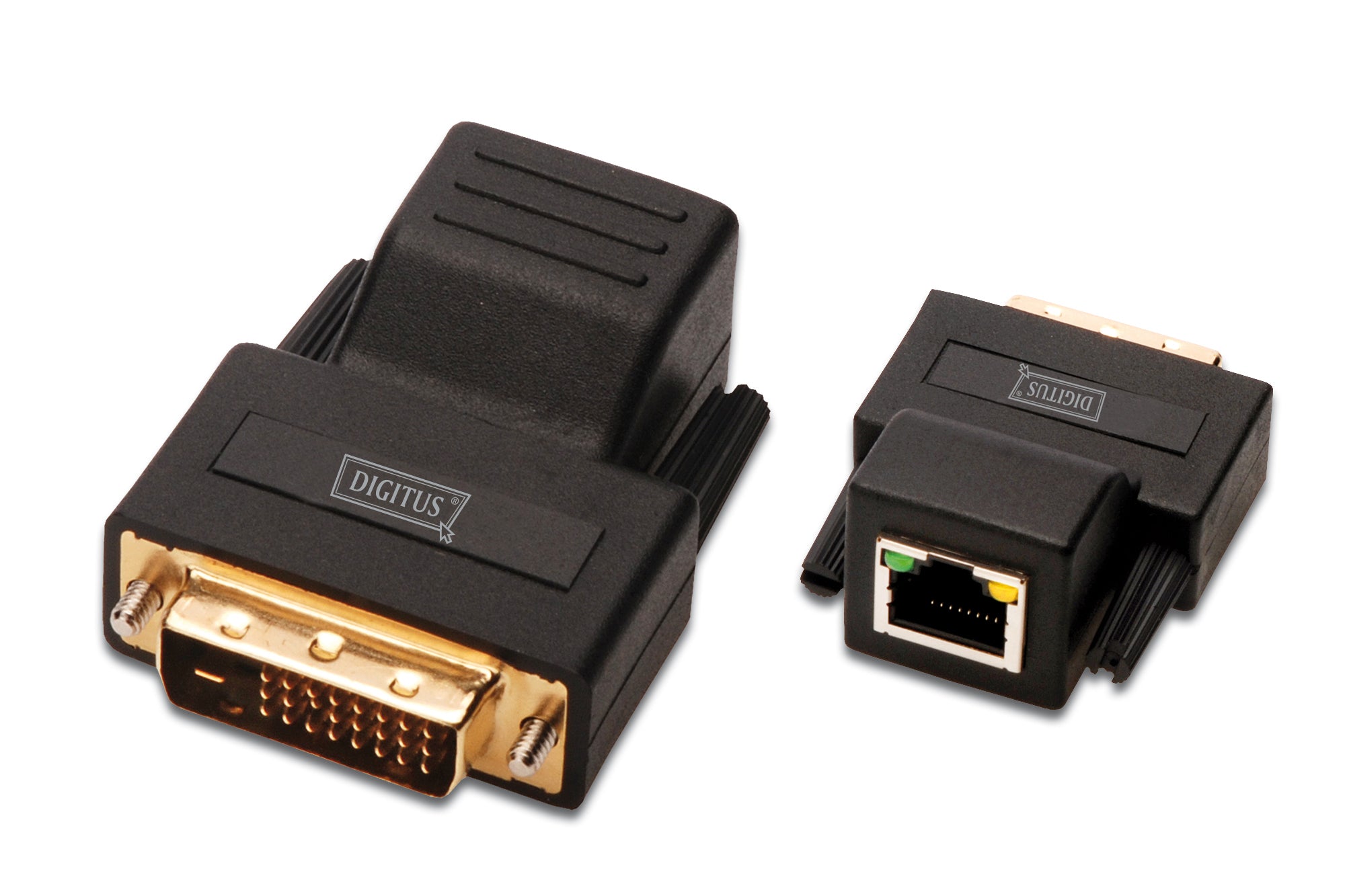Digitus DS-54101 – DVI-Extender – 1920×1200, bis 70 m, RJ-45, DVI-D – Schwarz