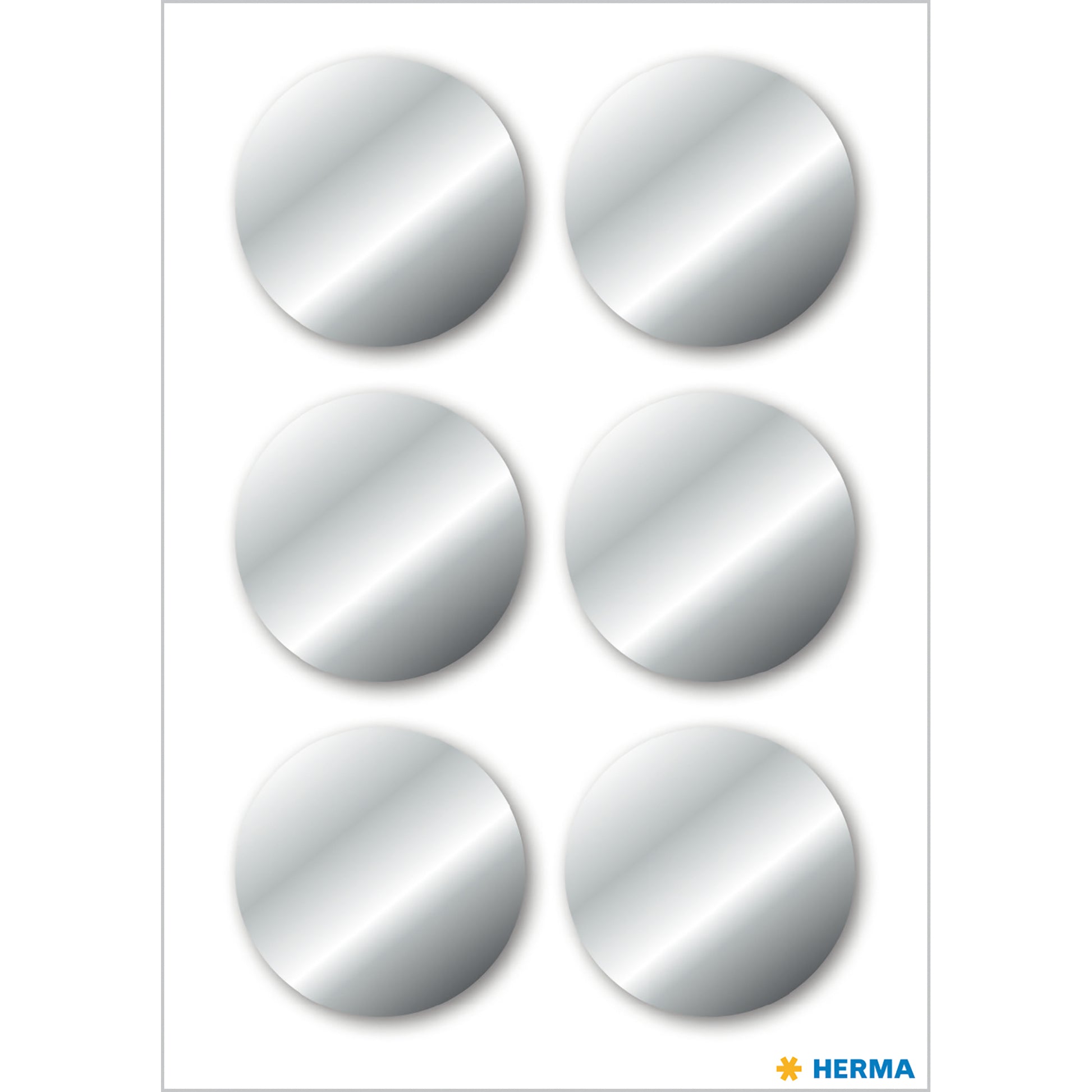 HERMA Schmucketiketten – 18 Stück – permanent – Silber