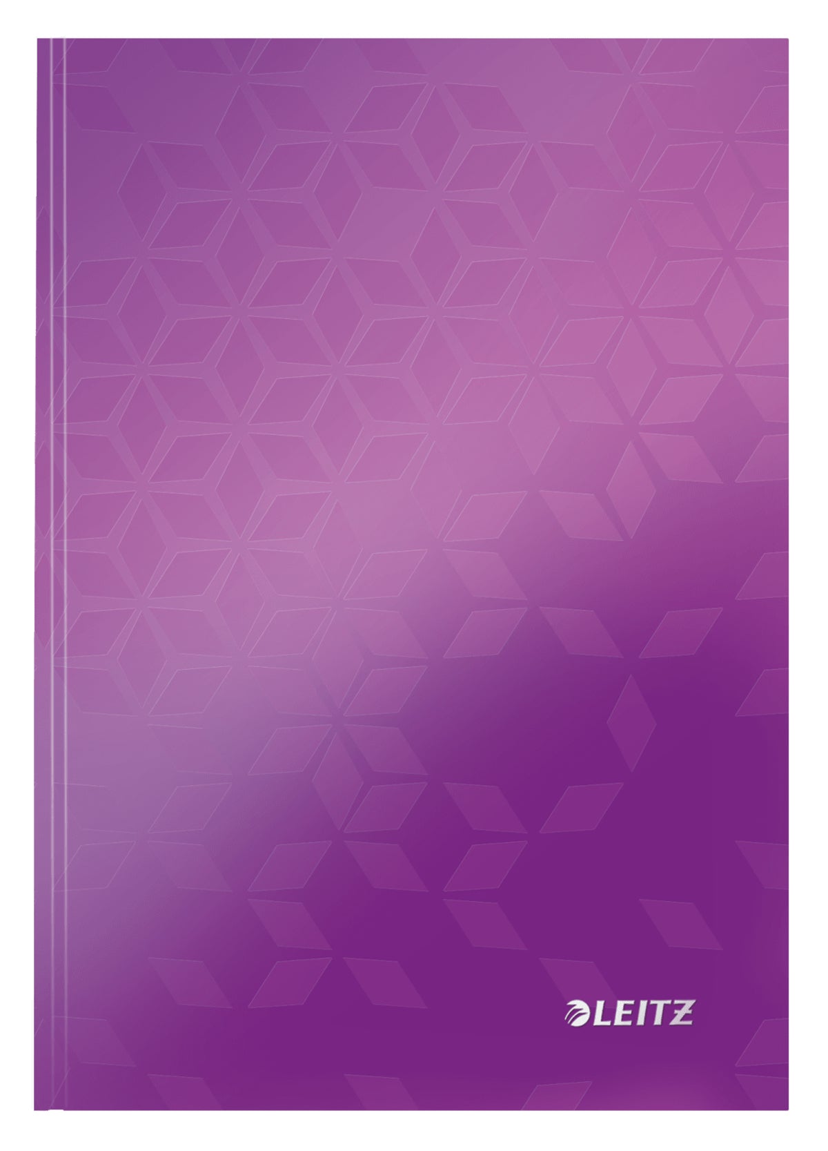 Leitz Notizbuch A5, kariert, Fadenheftung, Karton, 160 Seiten, 90 g/m² – violett