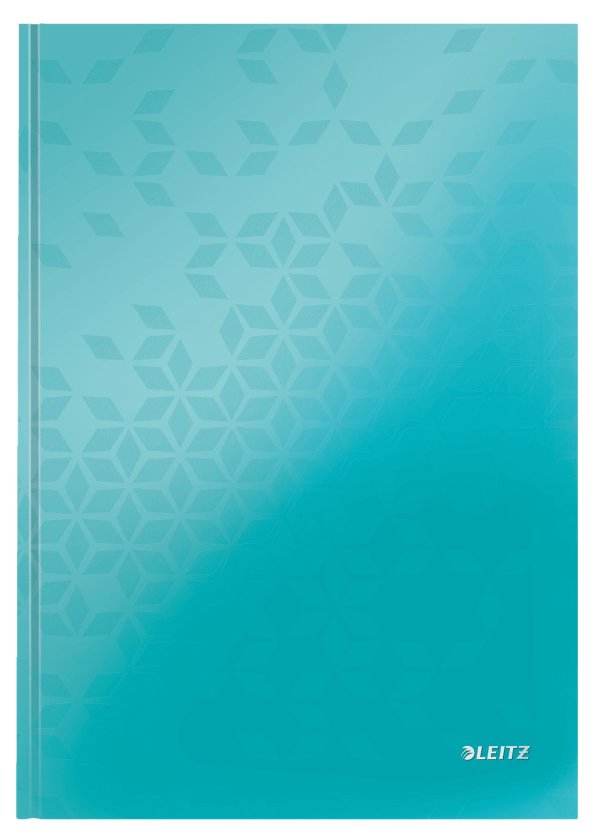 Leitz Notizbuch A4, kariert 5 mm, Fadenheftung, Karton, 160 Seiten, 90 g/m² – eisblau