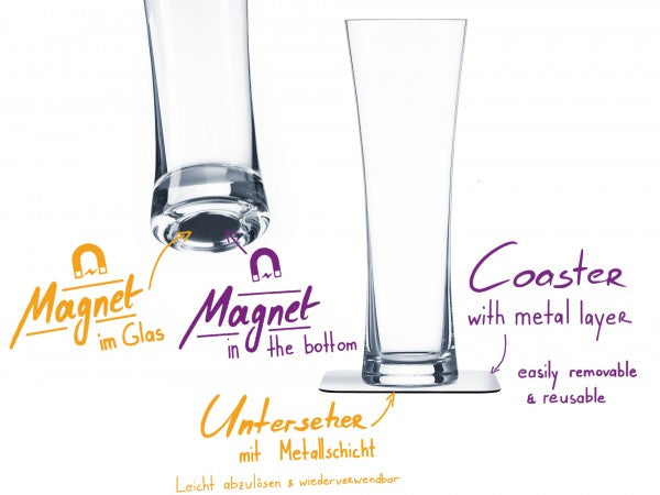 Silwy Bierglas – 0,33 l, Kristallglas, Transparent, 2-teilig