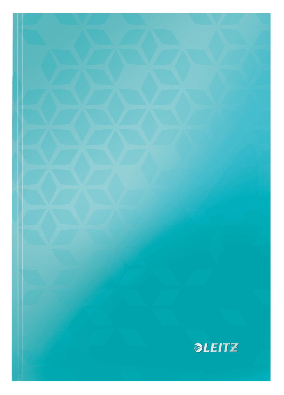 Leitz Notizbuch, A5, kariert, Fadenheftung, Karton, 160 Seiten, 90 g/m² – Eisblau